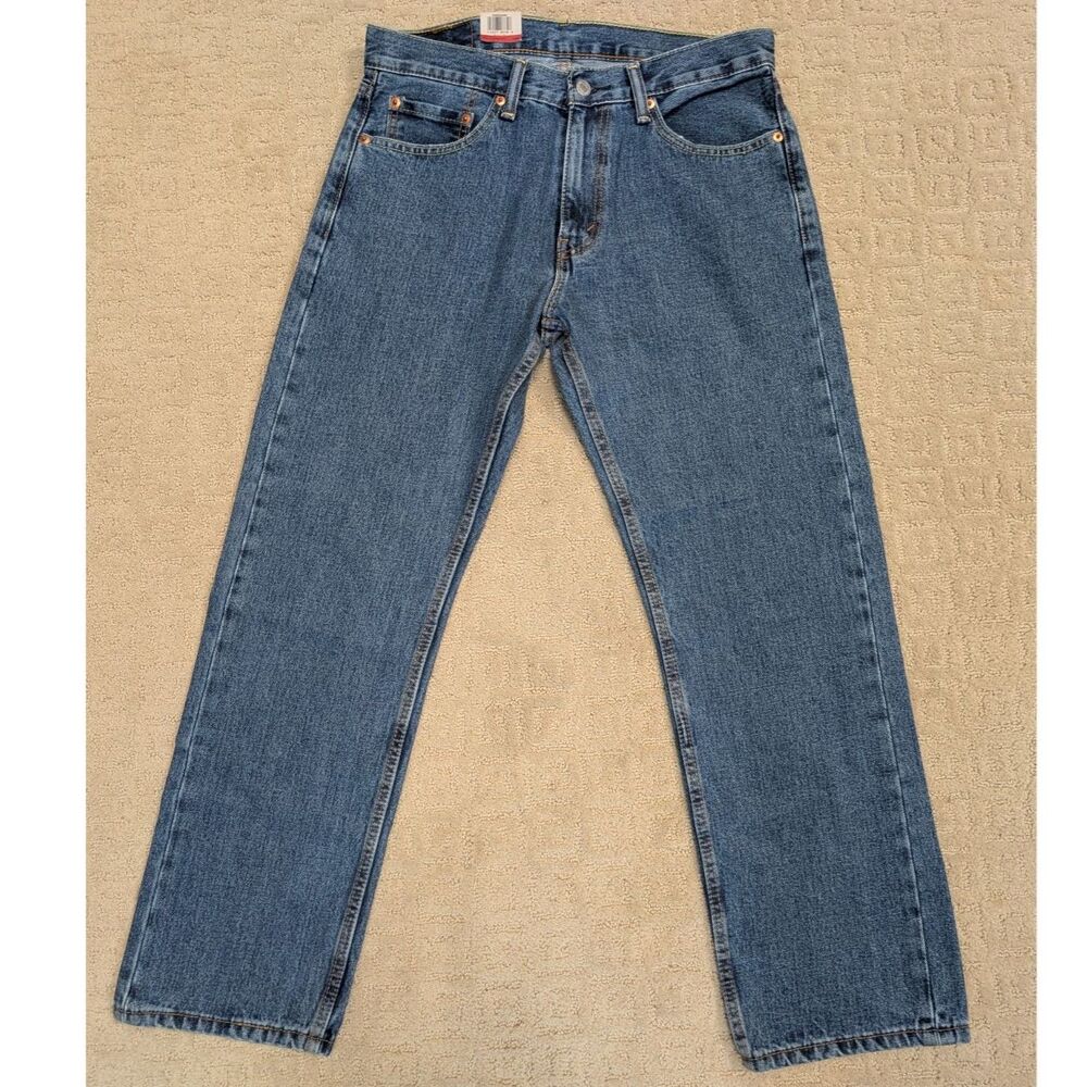 NWT Levi's 505 Jeans Mens 32X30 Blue Regular Straight Leg 100% Cotton